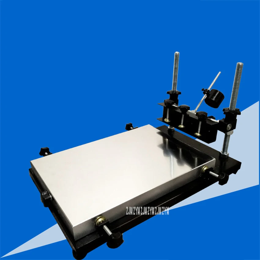 Precision Screen Printing Machine Easy Manual Operation Screen Printer High Strength Cold Rolled Sheet Silkscreen Machine