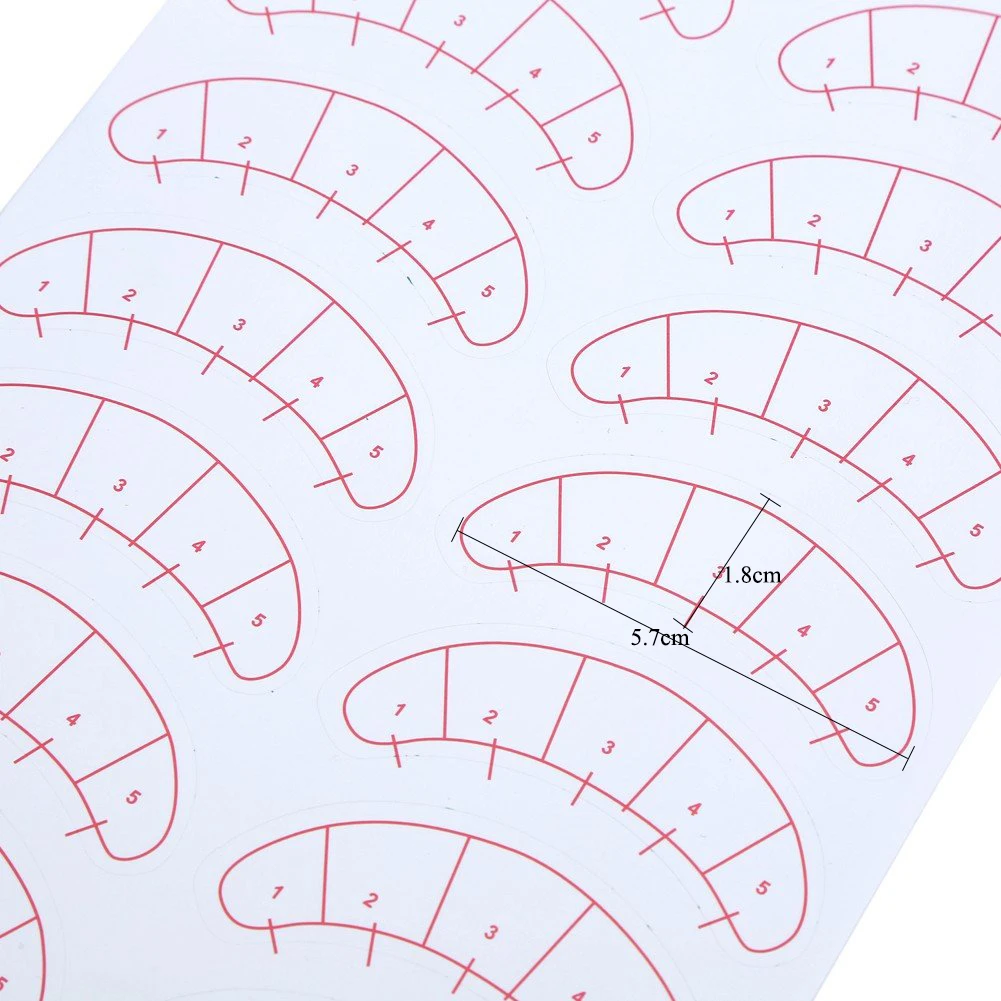 70 Pairs Lash Mapping Stickers Under Eye Positioning Tips Sticker for Eyelashes Extension Practice Eye Pads Paper Patches