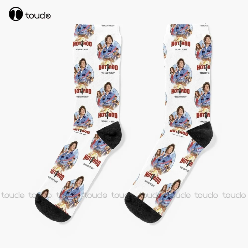 New Hot Rod Movie Andy Samberg  Socks Boys Football Socks Personalized Custom Unisex Adult Socks Popularity Gifts