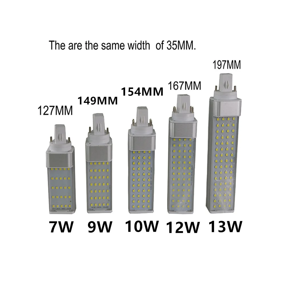 

Лампа E27 G23 G24 Pl лампа SMD2835 Точечный светильник CFL 26 Вт сменная трубчатая Светодиодная лампа 7w9w10w12w13w