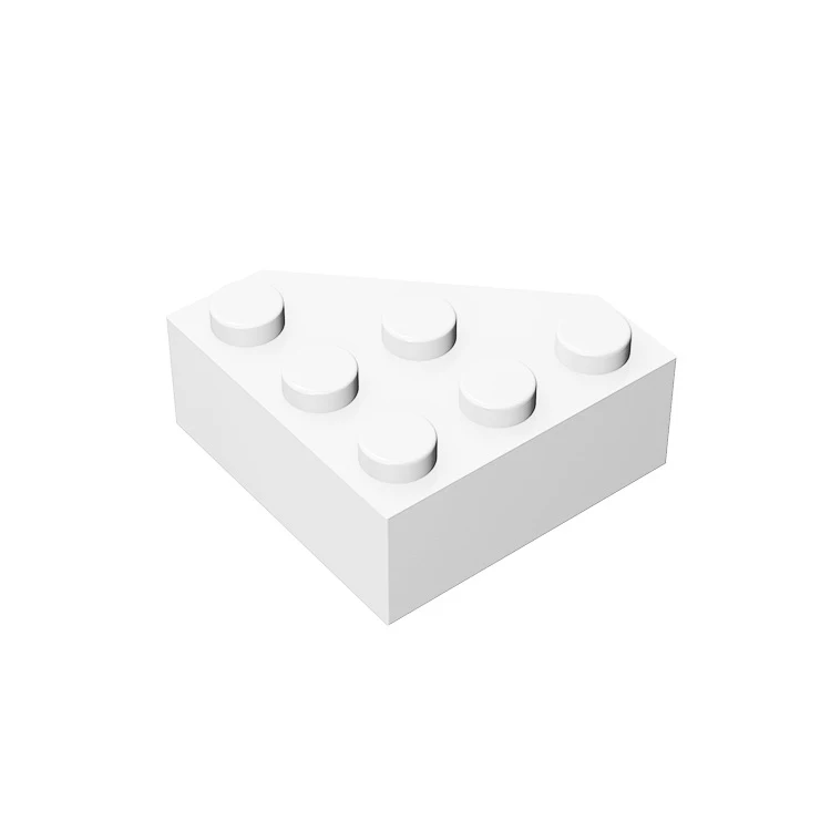 

10pcs Compatible MOC Brick Parts 30505 Wedge 3 x 3 Cut Corner Facet Building Block Particle DIY Kid Brain Toy Birthday Gift