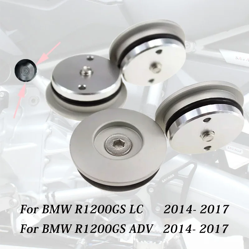 For BMW R1200GS LC R1200GS Adventure 2014 2015 2016 2017 Motorcycle CNC Frame Plug Set 4 PCS 39MM Frame Hole Caps Plug Set Kit