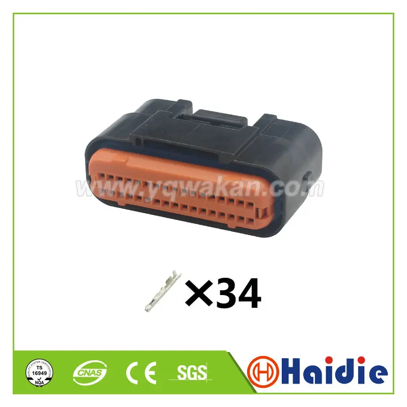 

1set 34pin ECU Motorcycle connector 34 way wire harness cable JAE connector MX23A34XF1 MX23A34SF1