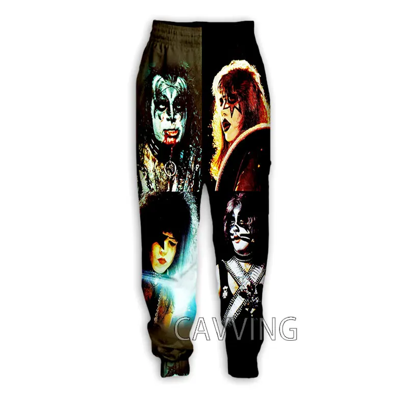 New Fashion 3D Print  KISS Rock Band  Casual Pants Sports Sweatpants Straight Pants  Sweatpants Jogging Pants Trousers  K02