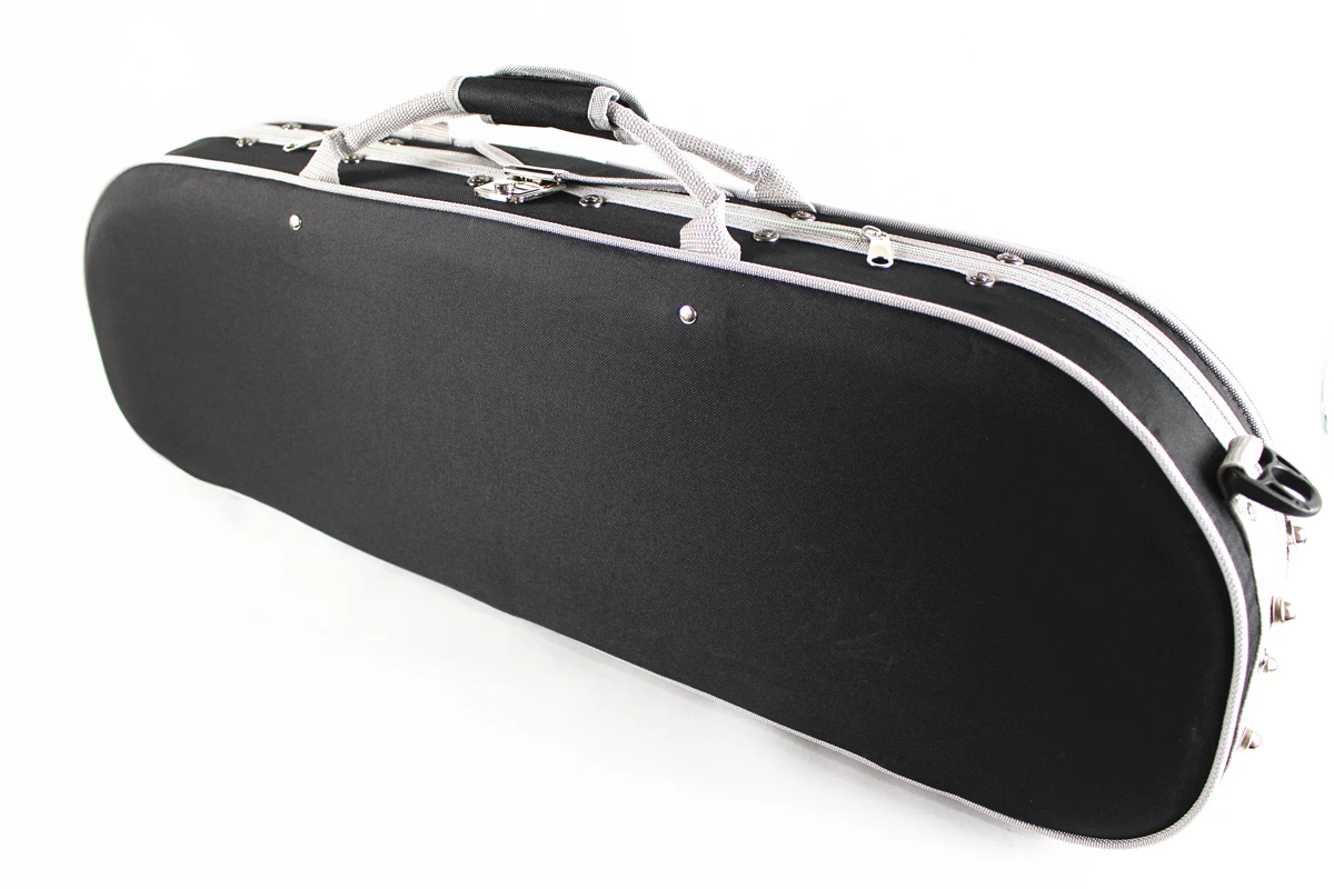 YMmuzik Enhanced Light Weight 4/4 Violin Case Cкрипка  كمان Ammoon-Half Moon Shaped w/ Soft Interior 1.5kg