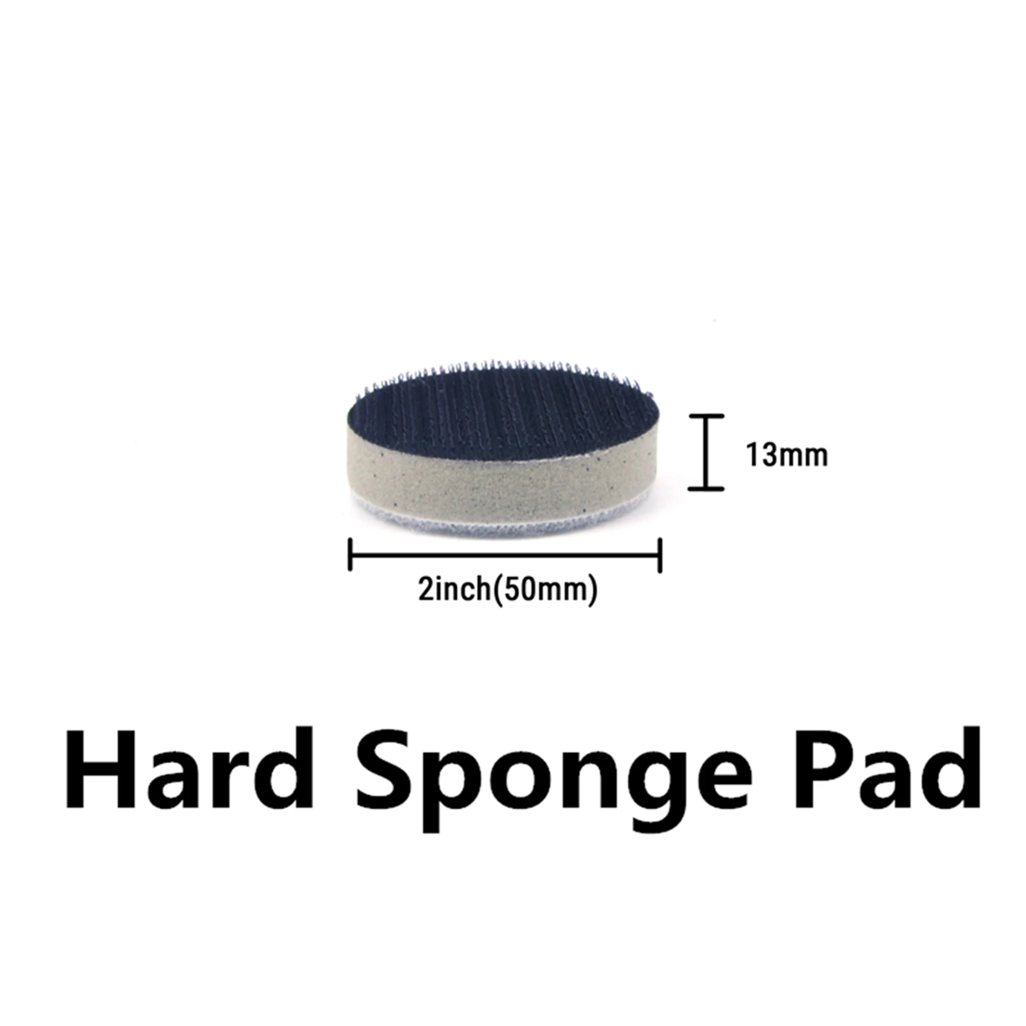 POLIWELL-esponja suave/dura de 2 pulgadas, almohadilla de interfaz de espuma de PU, almohadillas de respaldo de disco de lijado de gancho y bucle, Kit de almohadillas de pulido de protección, 3 uds.