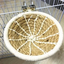 Bird Nest Natural Handmade Rope Weaved Egg Cage For Canary Finch Budgie Bird Breeding Nest House Home Parrot cage accessories