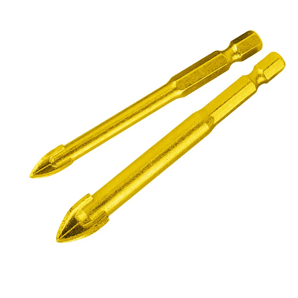 1pcs Lengthen and Ordinary Cross Hex Tile Bits Glass Ceramic Concrete Hole Opener Kit Hard Alloy Drill