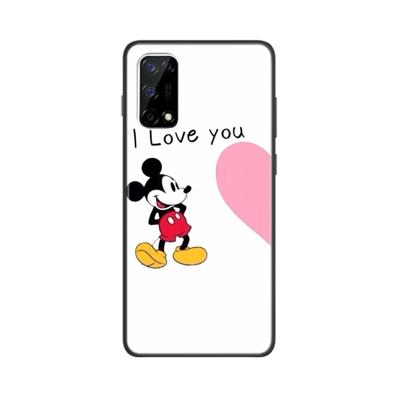 Mickey and Minne BFF For OPPO Realme GT Neo Master Edition 9i 8 7 Pro C21S Narzo 30 Soft Black Phone Case Fundas Cover