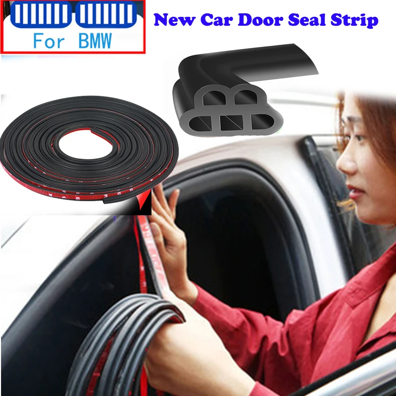 5M 2021 New Sound Insulation Car Door Rubber Seal Strips For Bmw E90 E39 E46 E91 F30 G20 E60 F11 F10 F07 G30 E53 Series 1 2 4 6