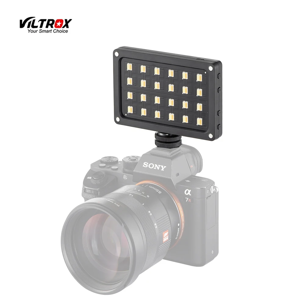 Viltrox RB08 Bi-color 2500K-8500K Mini Video LED Light Portable Fill Light Built-in Battery for Phone Camera YouTube live