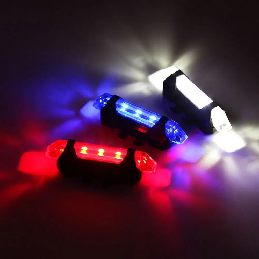 KHLITEC tylne światło do roweru, USB, akumulator, 5led, tylne światło, ostrzeżenie o bezpieczeństwem, jazda na rowerze, tylne światło przenośne światło błyskowe