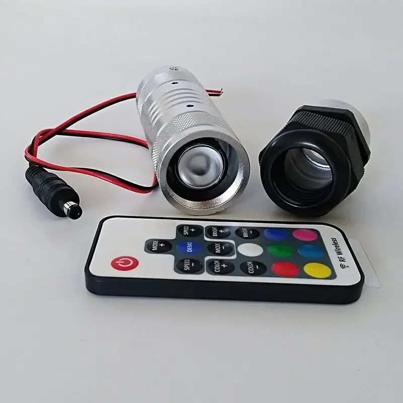 mini projetor de led para carro de uso com controle remoto 7w fibra optica motor estrela de teto iluminacao dispositivo de fonte dc 12v faca voce mesmo 01