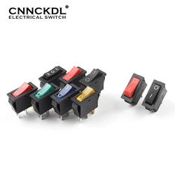 5 pçs/lote 10A KCD3 Com Interruptor de Luz 250V AC KCD3 15A AC 125V 2/3 Pin SPDT ON-OFF-ON 2/3 Posição Boat Rocker Switch