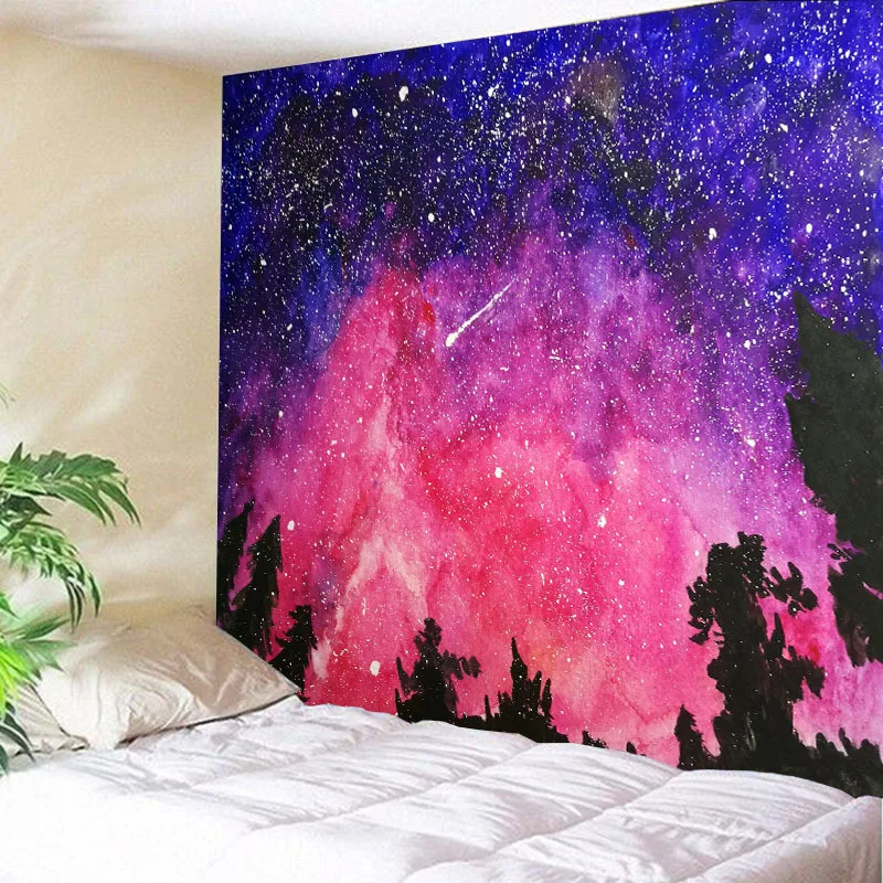 Home Tapestry Wall Hanging Background Cloth Mandala Tapestry Trippy Starry Sky Universe Nordic Decorative For Kinds Bedroom