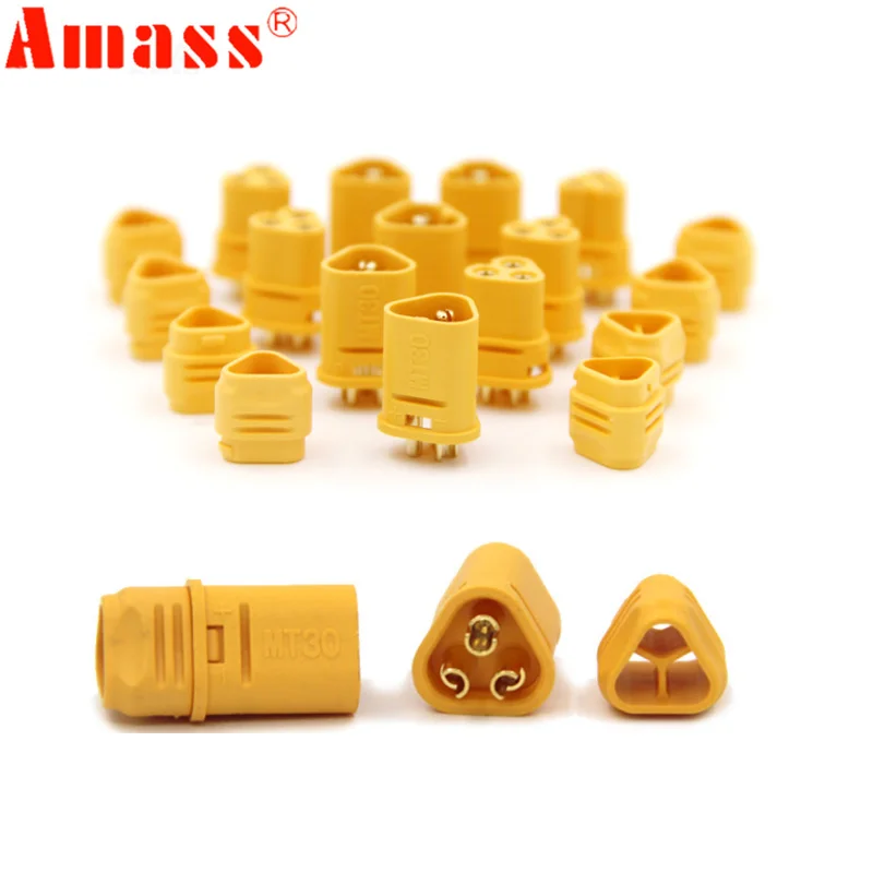 5 pair AMASS MT30 2mm 3-pin Connector / Motor connector / Plug Set for  RC Lipo Battery RC Model Quadcopter Multicopter