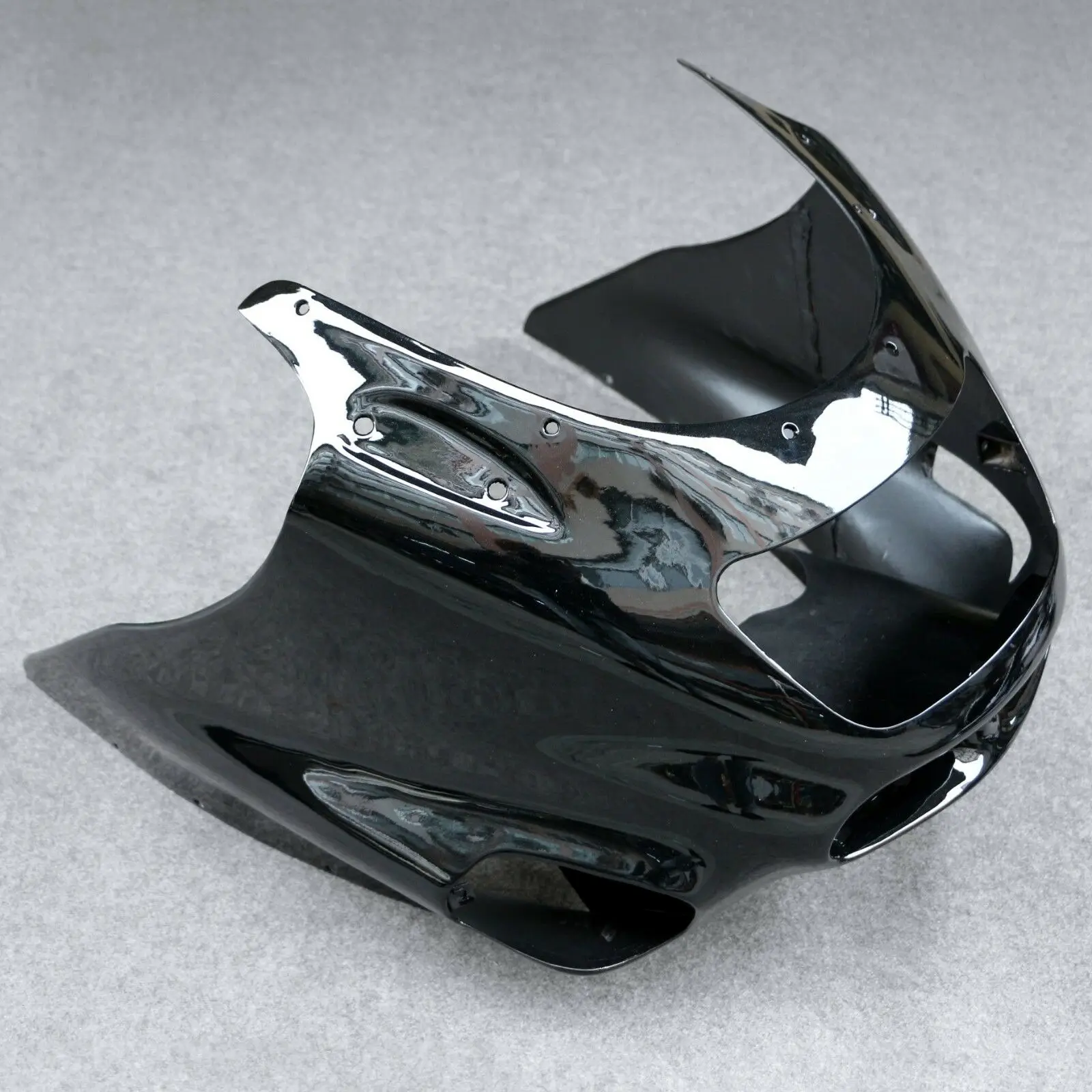 Fit For Kawasaki ZZR1100 D ZZR1100D ZX11 1993 - 2001 ABS Front Upper Fairing Headlight Cowl Nose  ZX 1100 ZZR 1100 1994 1995 96