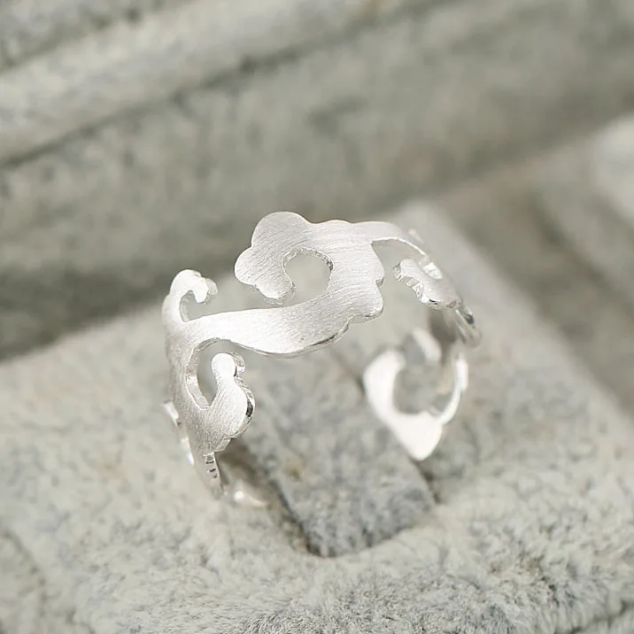 925 Sterling Silver Rings For Women clouds Open Ring Hypoallergenic Sterling Silver Jewelry Gifts For Girls