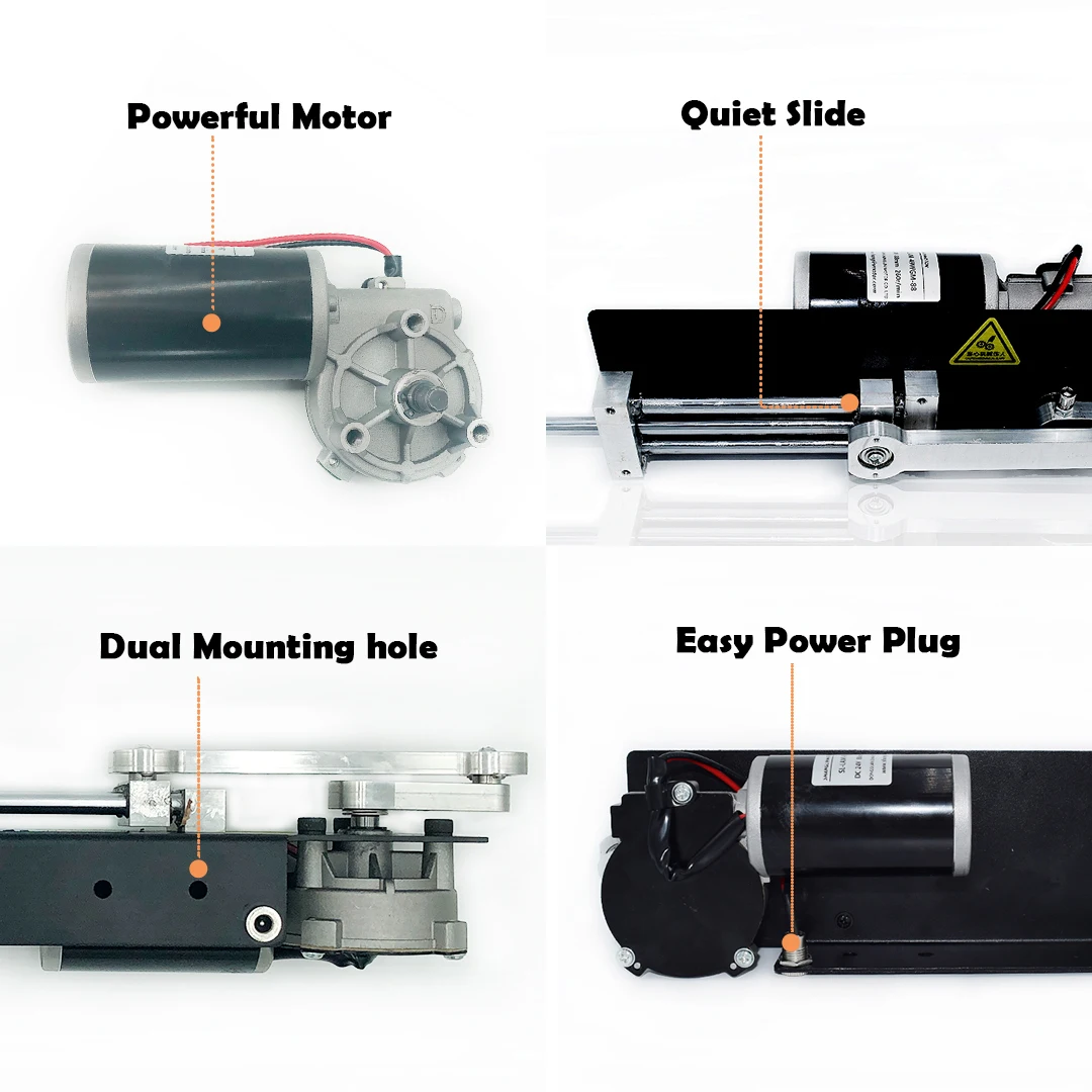 Imagem -06 - Atuador Linear Reciprocante Faça Você Mesmo Baixo Ruído Poderoso Thrust Stroke Suportes de Metal e Ventosa Hold 88 mm