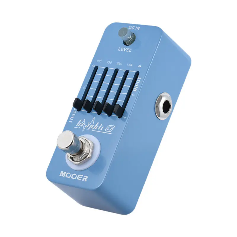 Mooer Meq1 Graphic G Effector Electric Guitar Effect Pedal Guitar Parts Accessories Five Stage Equalization Eq Guitar Equalizer