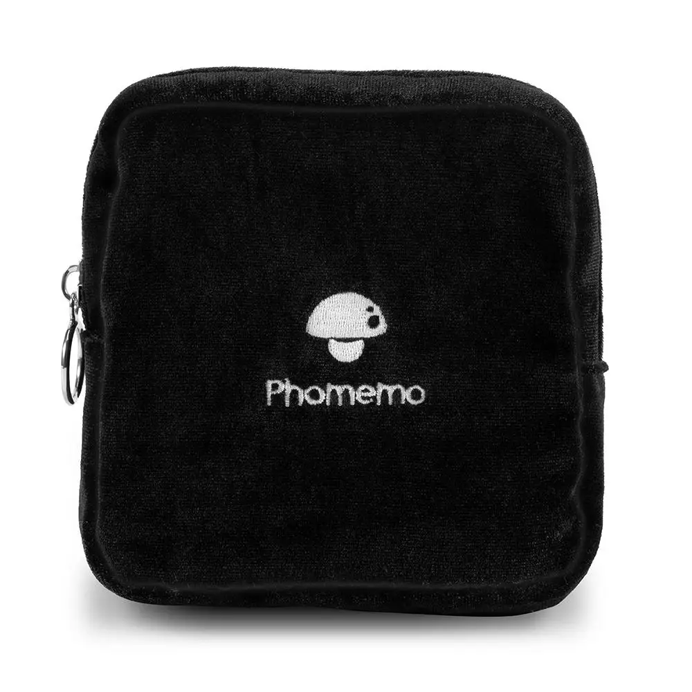 Phomemo Thermal Printer Velvet Cloth Storage Bag for Phomemo Printer Thermal Paper Roll Storage Bag