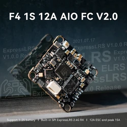 BETAFPV F4 1S 12A AIO Brushless Flight Controller MPU6000 F411 BLHELIS 12A ELRS 2.4G V2.0 RX for RC FPV Racing 3inch Drone