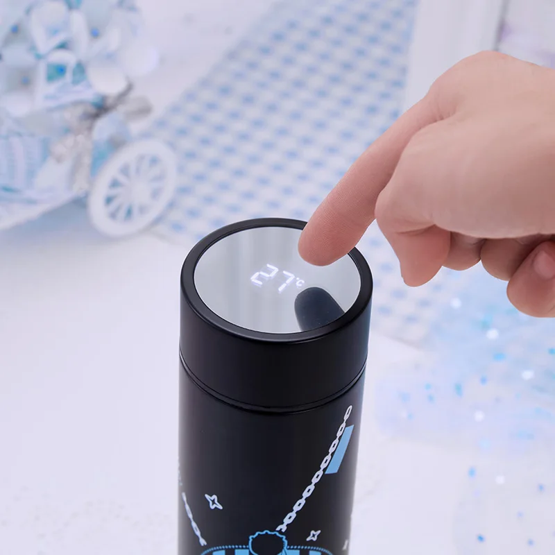 Re:Life in adifferent world from zero Re0 Anime Rem Thermos Steel Water Bottle LED Display Temperature Sensing Cup Gift