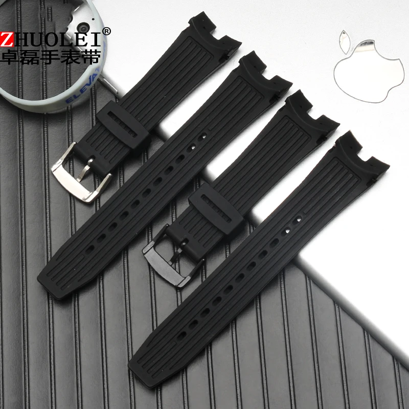 Silicone Watch band for Citizen AW1475 1476 1477 CA4154 4155  Original Men strap Sport  Sweatproof Durable Rubber Wrist Bracelet