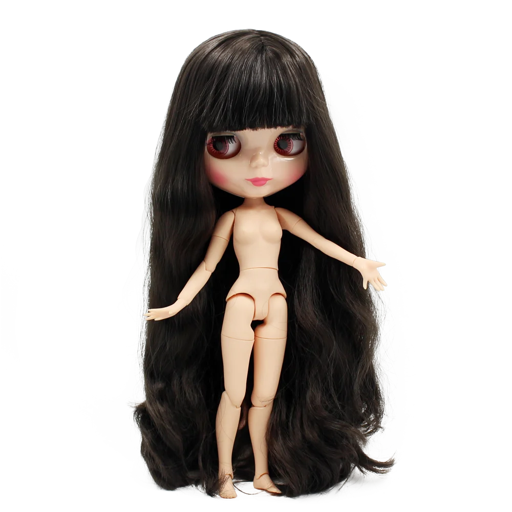 

ICY DBS Blyth doll deep brown hair natural skin joint body 1/6 30cm girls gift toy anime