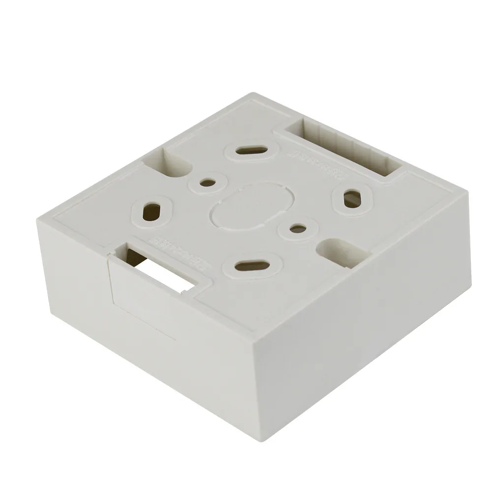 86 Type Cassette External Mounting Box 86*86*33mm For 1/2gang Switches Sockets Apply For Outside of Wall Surface Fire resistance