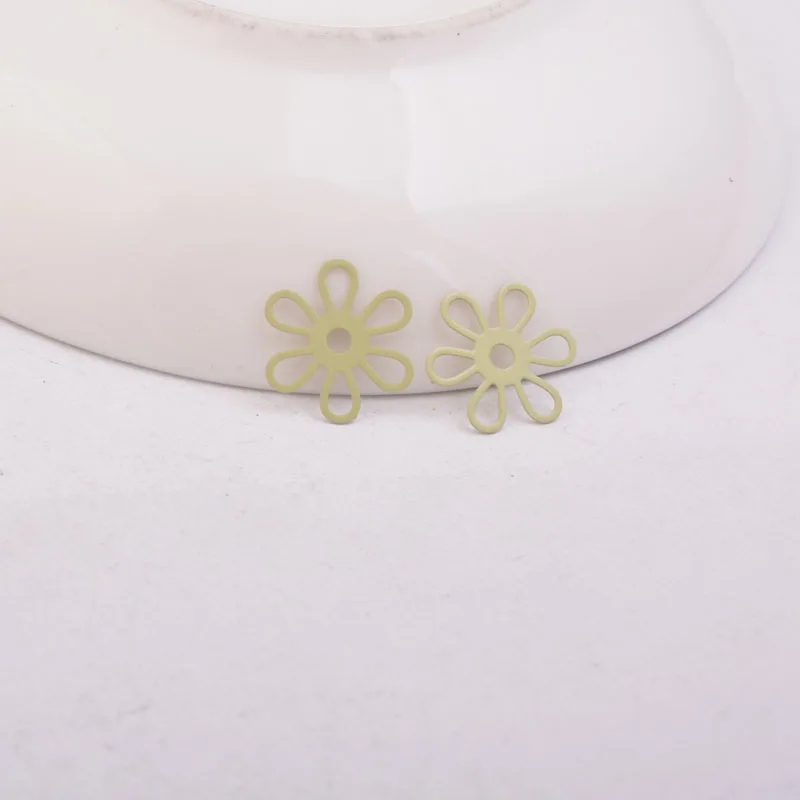 50 Stück AC10911 15mm Blumen-Filigran-Anhänger DIY Schmuck Halskette – Detail 8