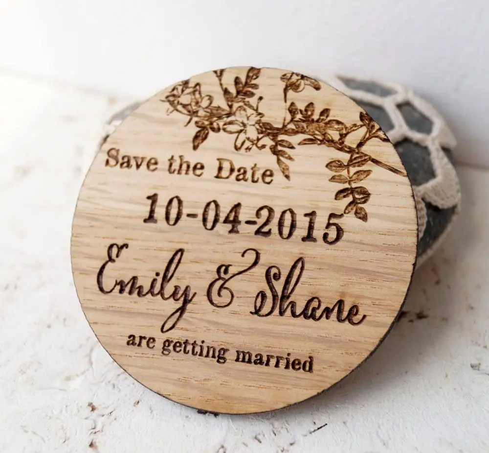 

Save the date magnets, wedding save the dates, wooden save the date magnets, engraved wedding magnets, rustic save the dates