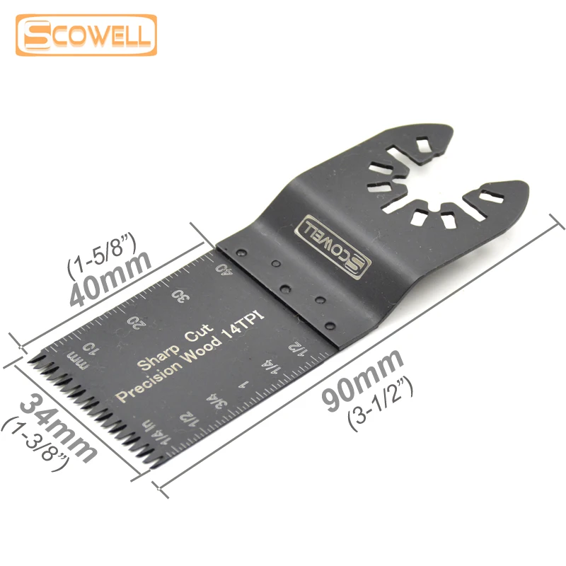 Lama per sega oscillante a cambio rapido SK5 da 34mm lame per seghe multiuso a tuffo per la ristrutturazione dei denti giapponesi per un taglio rapido e pulito del legno