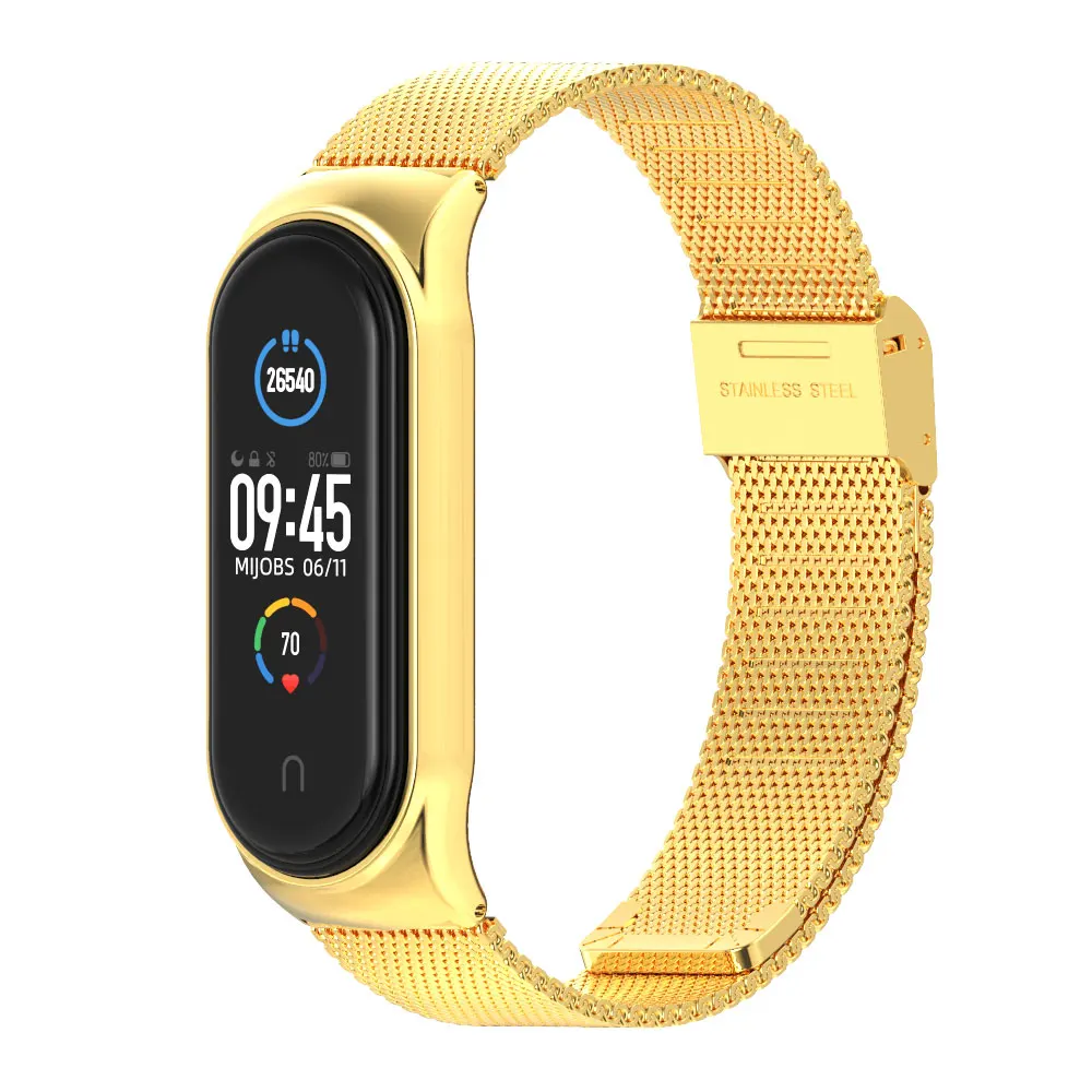 Ремешок для Mi Band 8, металлический браслет для Mi Band 7, браслет для Xiaomi Miband 6 5 4 3