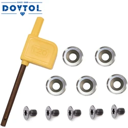 16mm Round Carbide Inserts Cutters Knifes Indexable Replacement Cutter Hollowers Finishers Woodturning Tools Negative Angle