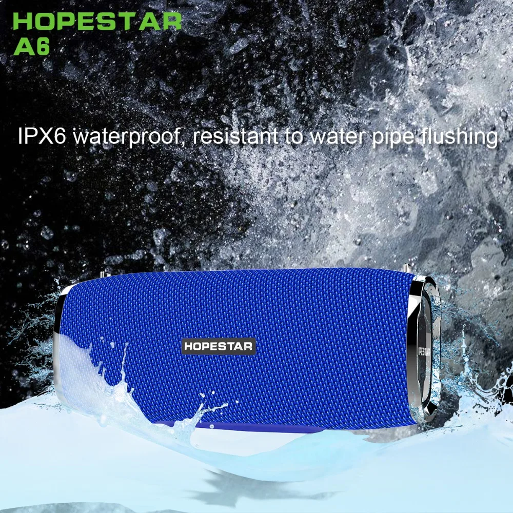 35W HOPESTAR A6 Super Bass Portable Speakers High power Waterproof Bluetooth Speaker Column Acoustic System Subwoofer BoomBox