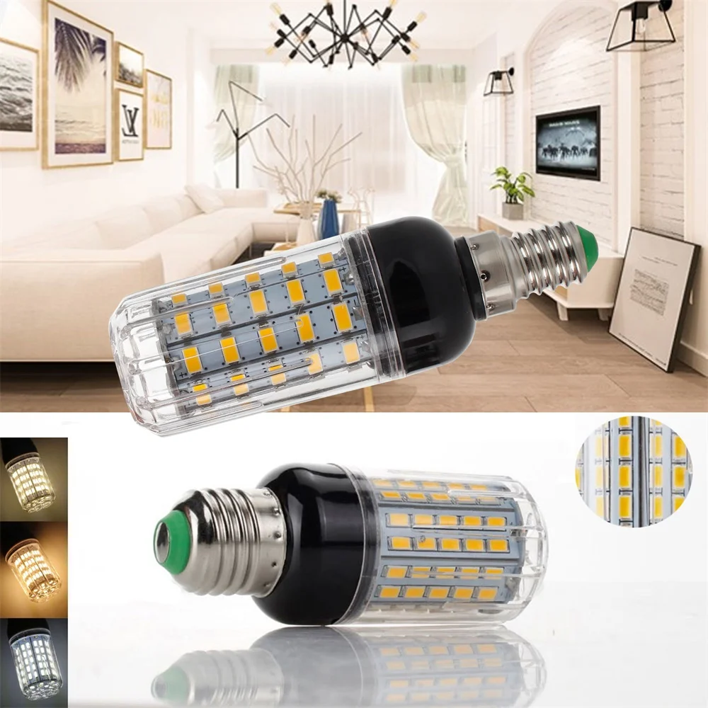 

LED Corn Lamp E27 E14 7W 9W 12W 15W 18W 20W 25W 28W 30W 35W SMD 5730 Corn Bulb AC 220V Chandelier LEDs Candle light Spotlight