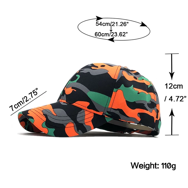 Simple Camo Baseball Cap Men Tactical Cap Camouflage Snapback Hat For Men Bone Masculino Dad Hat Trucker fishing cap