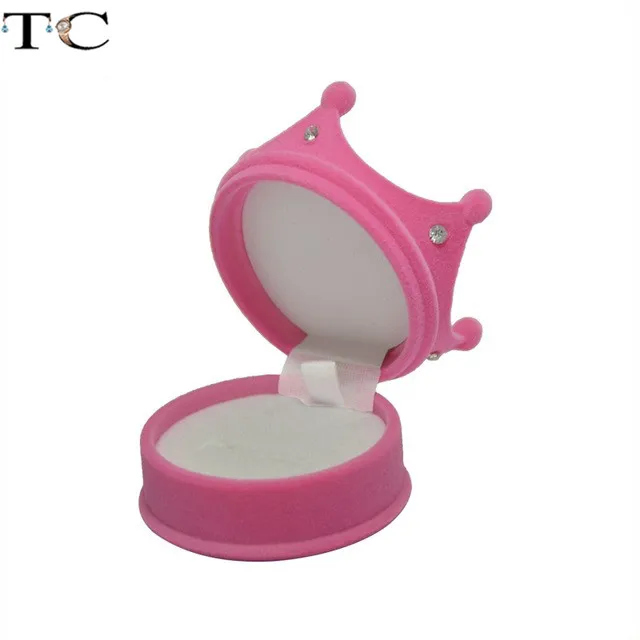 Creatieve Fluwelen Sieradendoos Mini Container Ringdoos Oorbellen Ringen Opbergdoos Kleine Accessoires Display Geschenkdoos