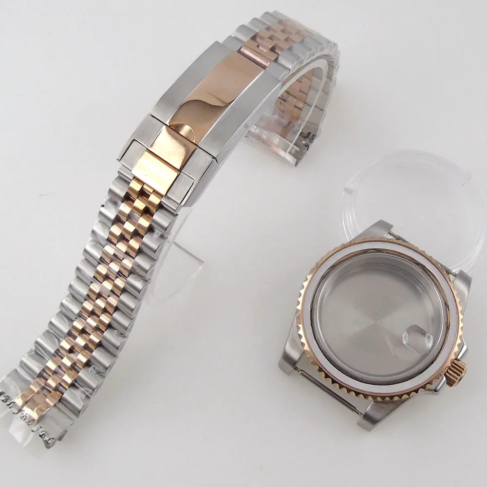 

40mm Sapphire Glass Watch Case transparent back Fit NH35A NH36A Movement