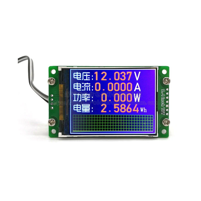 4bits Voltage meter current meter DC power meter 50V10A500W color screen display module