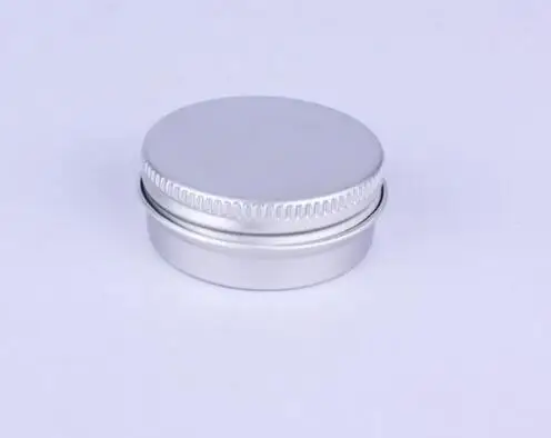 10ml Aluminium Balm Tins pot Jar 10g comestic containers with screw thread Lip Balm Gloss Candle Packaging