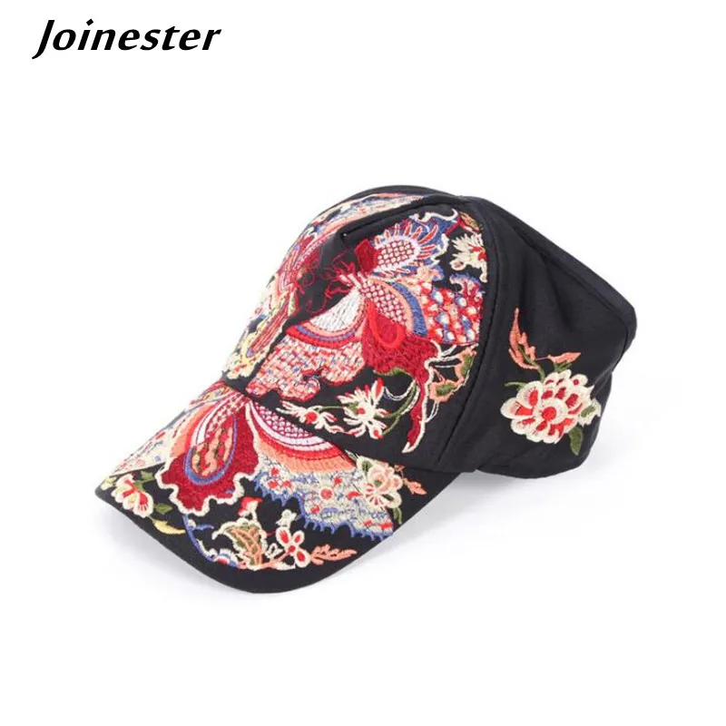 

Summer Women Baseball Caps Retro Embroidered Adjustable Sun Hat for Ladies Ethnic Trend Outdoor Cap бейсболка женская Casual Hat