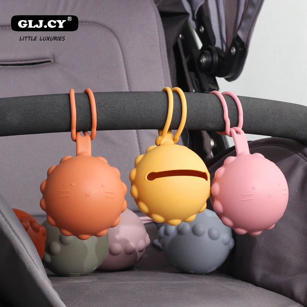 Baby Silicone Pacifier Holder Infant Nipple Storage Box Food Grade Silicone Portable Soother Container Box BPA Free