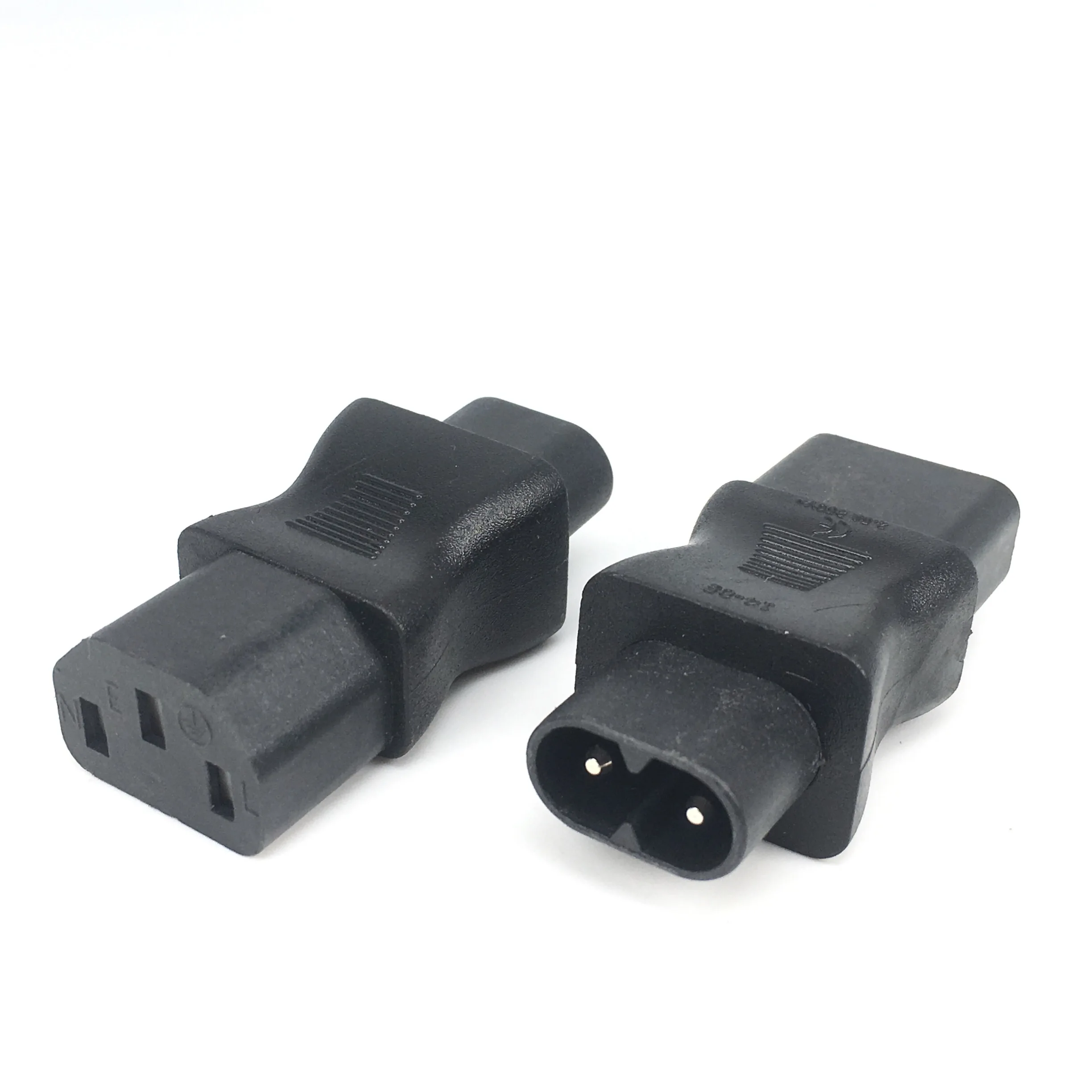 IEC320 IEC 320 C13 do IEC C8, adapter zasilania IEC 3Pin żeński na 2Pin męski, męski C8 na iec C13