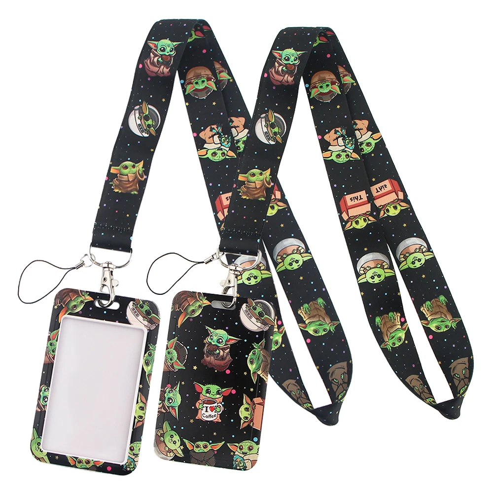 YL229 Movie Alien Lanyard Credit ID Badge Holder Key Rings Bag Student woman Travel Bank Bus Business Card Cover Keychain Gifts