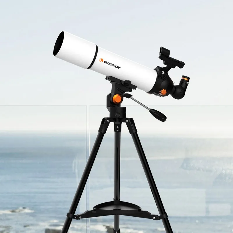 Imagem -02 - Celestron-stainless Steel Astronomical Telescope Suporte Teodolita Fmc ar Coating Libra 805 az Refractive 80 500