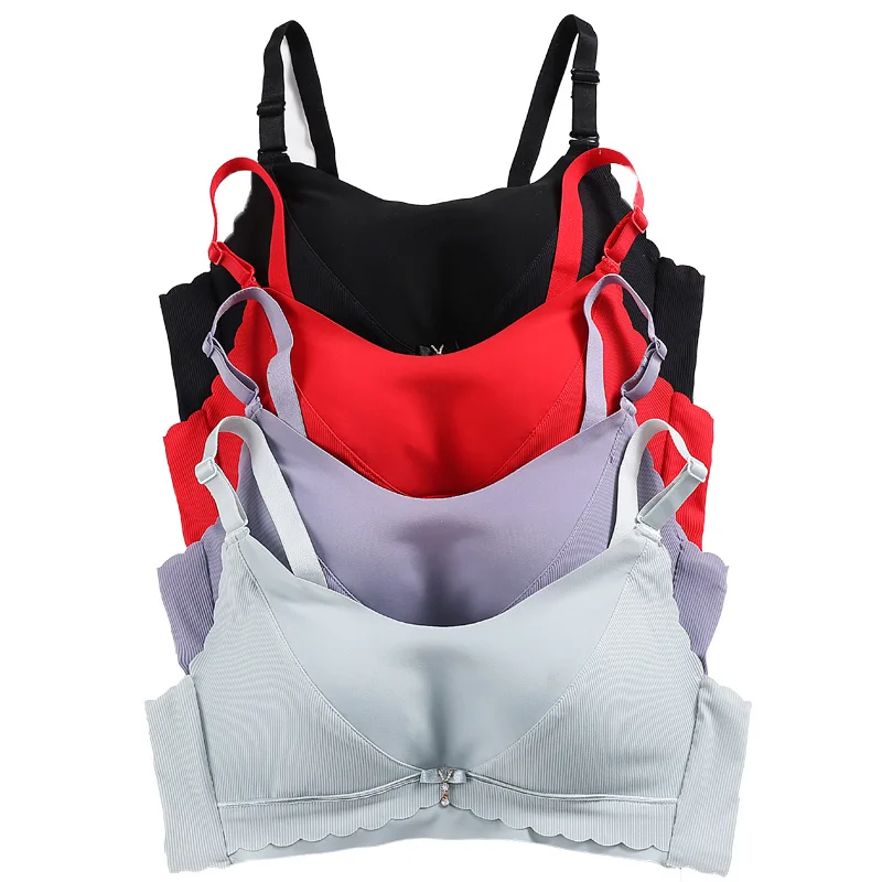 

Japan Without Trace Lingerie Female Unrimmed Bra Gather Wrap Chest Thin Style To Accept A Pair of Breast Sports Vest Type