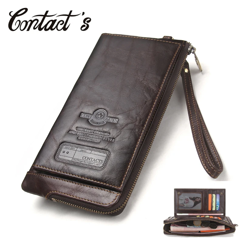 2022 hommes portefeuille pochette en cuir véritable marque Rfid portefeuille mâle organisateur téléphone portable pochette longue porte-monnaie gravure gratuite