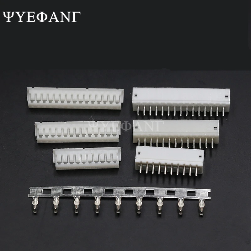 10 Set ZH1.5 Connector Kits 1.5mm Pitch 2/3/4/5/6/7/8/9/10P Straigh Pin Header+Housing+Crimp